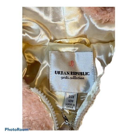 Urban Republic Girls Soft Fleece Front Zip Jacket - Picture 3 of 5